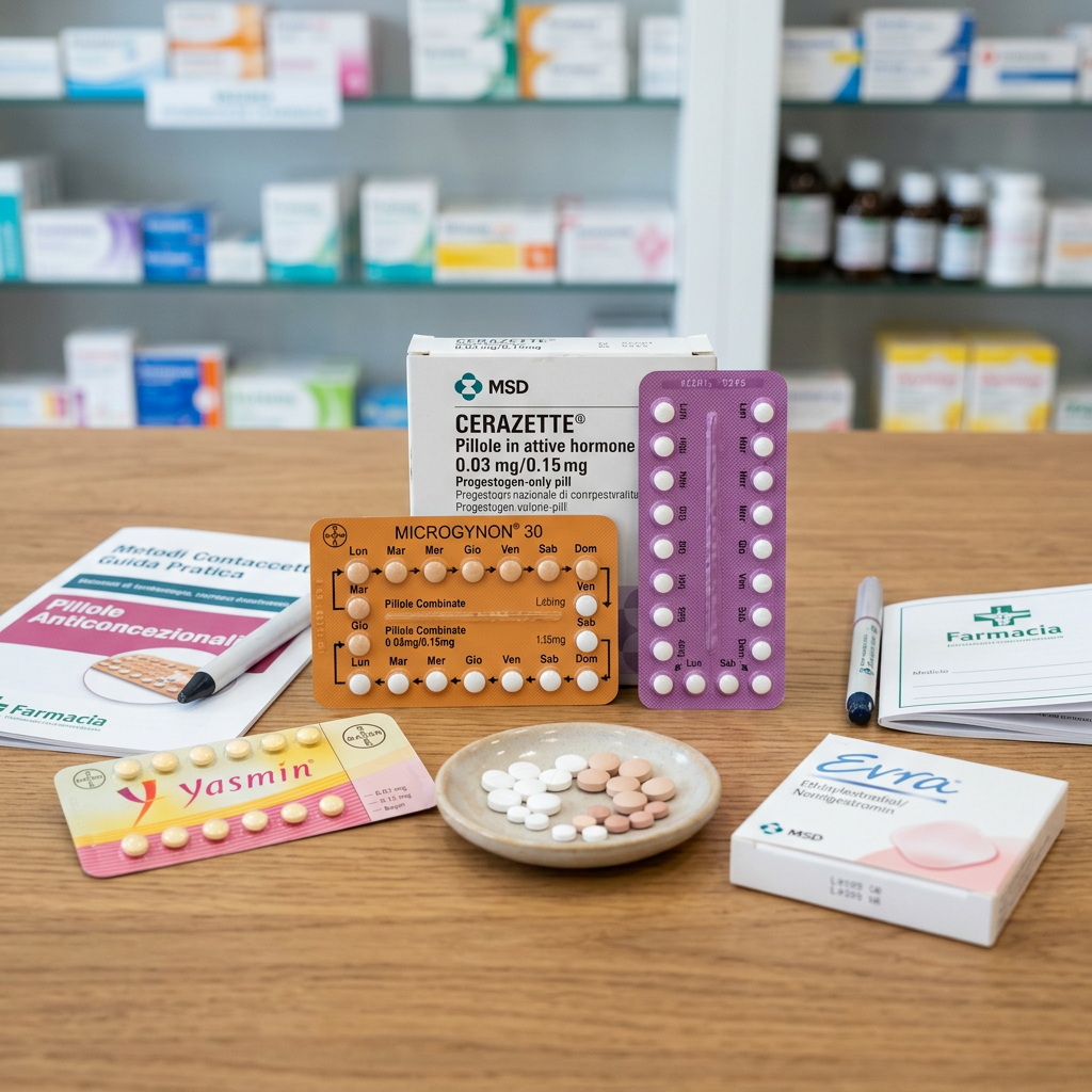 Cerazette, Microgynon 30, Yasmin, and Evra contraceptive products